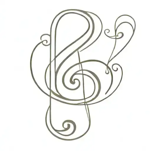g clef symbol f clef symbol tattoo design idea