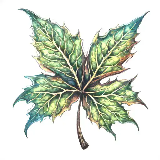 Maple Leaf tattoo design idea