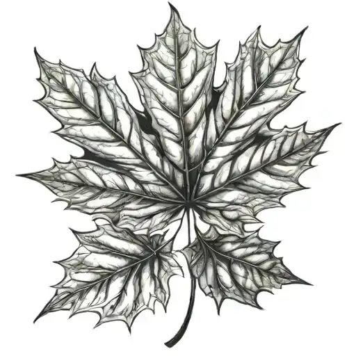 Maple Leaf tattoo design idea