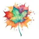 maple leaf tattoo design idea
