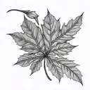 Maple Leaf tattoo design idea