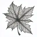 Maple Leaf tattoo design idea