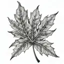 Maple Leaf tattoo design idea