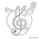 g clef symbol f clef symbol tattoo design idea