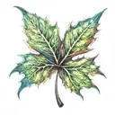 Maple Leaf tattoo design idea