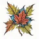 Maple Leaf tattoo design idea