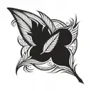 canada goose feather  tattoo design idea
