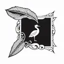 canada goose feather  tattoo design idea