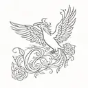 phoenix tattoo design idea