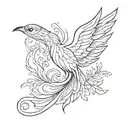 phoenix tattoo design idea
