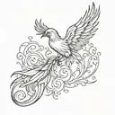 phoenix tattoo design idea