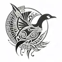 canada goose tattoo design idea
