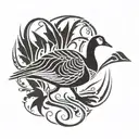 canada goose tattoo design idea