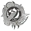 canada goose tattoo design idea