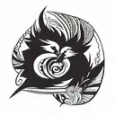 canada goose feather  tattoo design idea