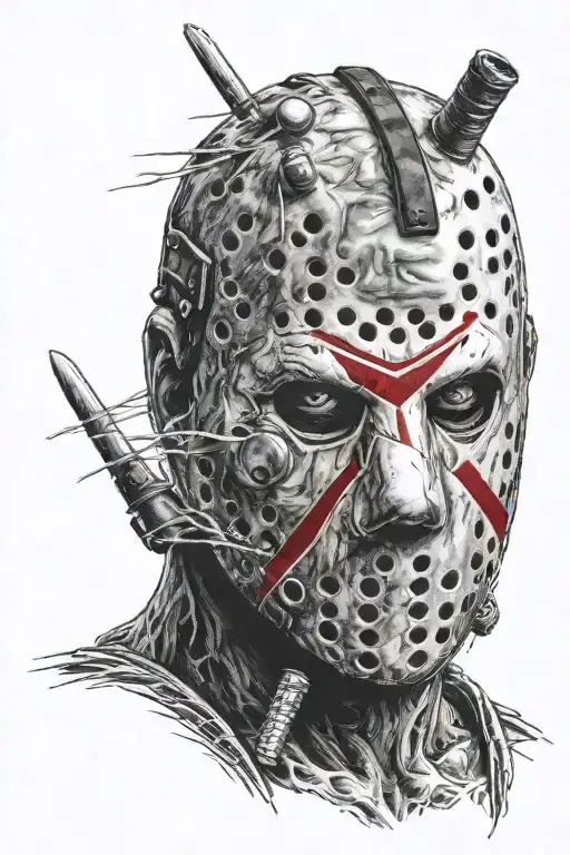 friday the 13th Jason Voorhees tattoo design idea