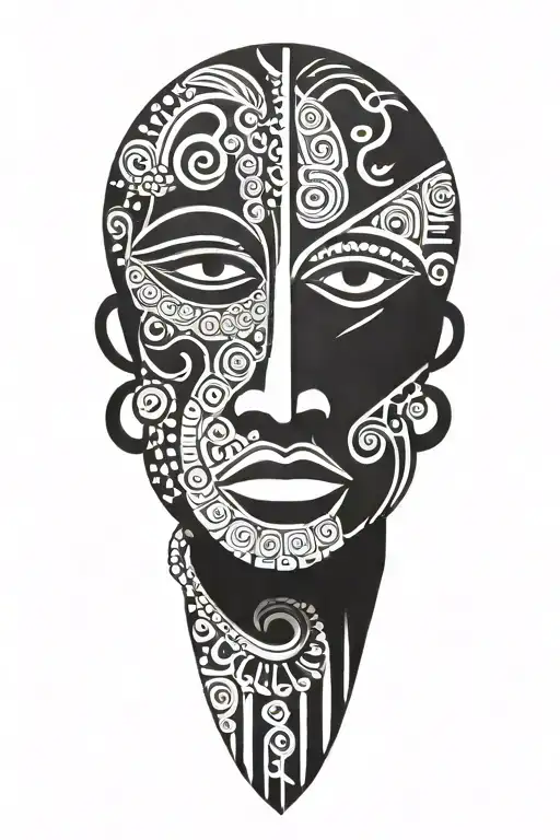 Taino tribal tattoo tattoo design idea