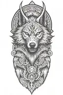 Fenrir tattoo design idea
