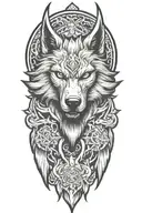 Fenrir tattoo design idea