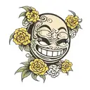 Smiley face tattoo design idea