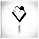 heart line with the world hustle and a tennis racket  tattoo design idea