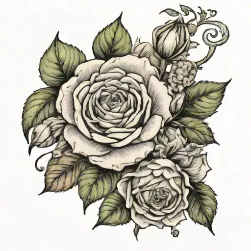 may birth month flowers astrology symbols tattoo design idea