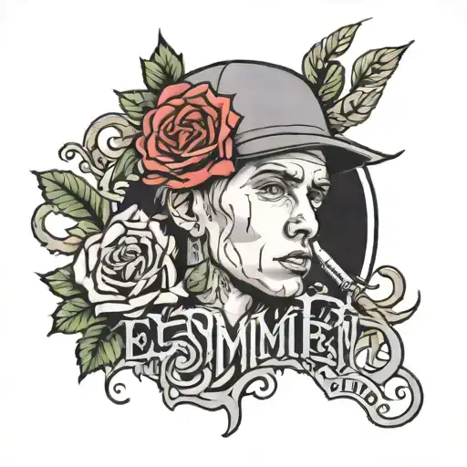 Eminem lyrics tattoo design idea
