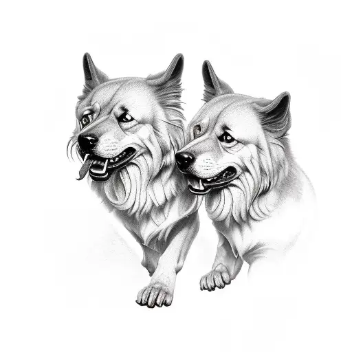 Cerberus tattoo design idea
