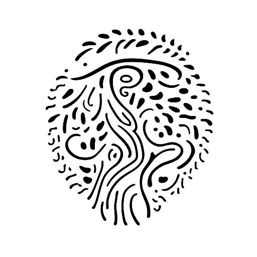 A minimalist tattoo of a baby's footprints with your child's name and birthdate tattoo design idea