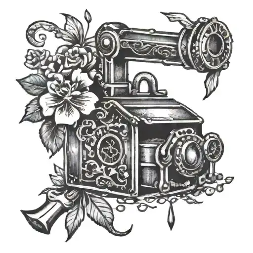 M and P trap tattoo design idea