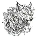concept tattoo design combining elements strength wolf sparta tattoo design idea