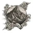 table mountain  tattoo design idea