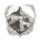 table mountain  tattoo design idea