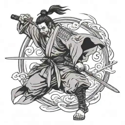 Miyamoto Musashi tattoo design idea