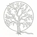 willow tree  tattoo design idea
