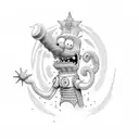 lisa Simpson tattoo design idea