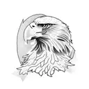 family tree with eagle tattoo design idea