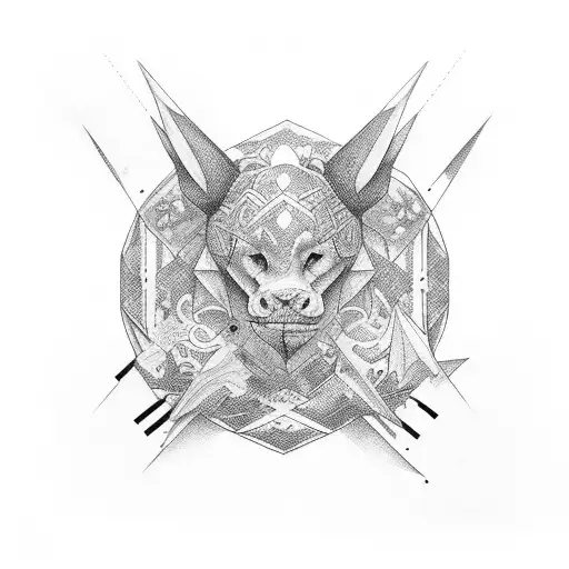 for en una mazeta con regadera tattoo design idea