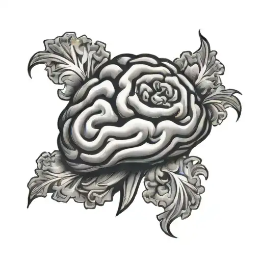 adhd brain tattoo design idea