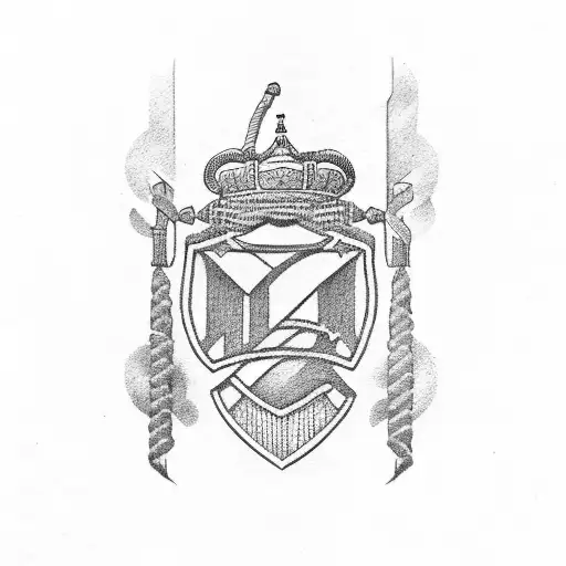 escudo Atlético de Madrid  tattoo design idea