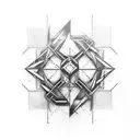 Linkin park logo letters and dark Ambient tattoo design idea