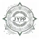 In Circle ARROW WITH NAME "JYP" Written In Words  tattoo design idea