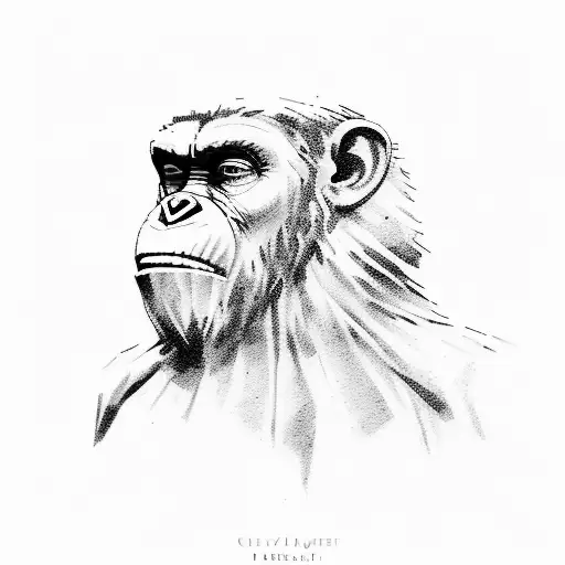 ceasar planet of the apes  tattoo design idea