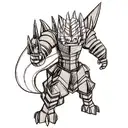 mythosaur tattoo design idea