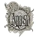 1991 ambigram tattoo design idea