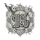 1991 ambigram tattoo design idea