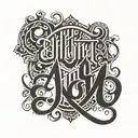 1991 ambigram tattoo design idea