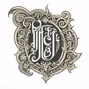 1991 ambigram tattoo design idea