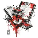 life, book and pain calendar tattoo design idea