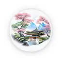 asian landscape tattoo design idea